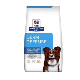 Hill's Prescription Diet Derm Defense Сухий лікувальний корм для собак при алергії, блошиному та атопічному дерматиті і втраті шерсті 1,5 кг