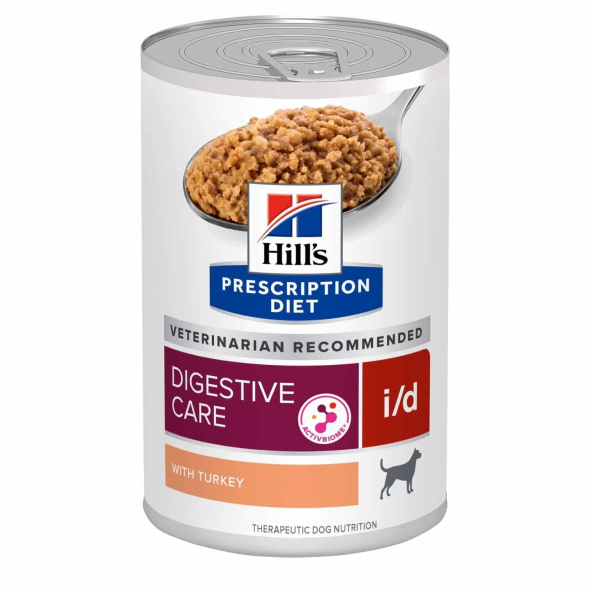 Hill's Prescription Diet i/d Digestive Care Вологий корм для собак з індичкою при захворюваннях шлунково-кишкового тракту 360 г