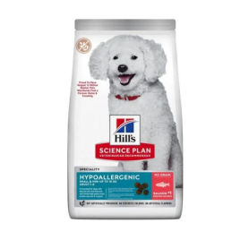 Hill’s Science Plan Adult Hypoallergenic Small&amp;Mini Сухий беззерновий корм для дорослих собак малих і мініатюрних порід із чутливістю до певних компонентів їжі з лососем 1,5кг