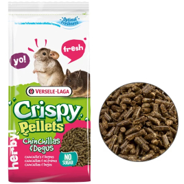Versele-Laga Crispy Pellets Chinchillas &amp; Degus гранульована зернова суміш для шиншил, 1 кг
