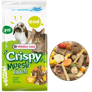 Versele-Laga Crispy Muesli Rabbits Cuni зернова суміш для карликових кроликів, 1 кг