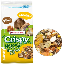 Versele-Laga Crispy Muesli Hamster зернова суміш для хом'яків, щурів, мишей, піщанок, 1 кг