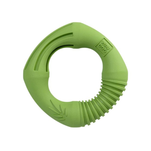 WAUDOG Fun Natural Іграшка для собак Кільце біорозкладна гума зелене, 12 см - 2