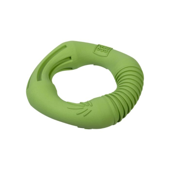 WAUDOG Fun Natural Іграшка для собак Кільце біорозкладна гума зелене, 12 см - 3