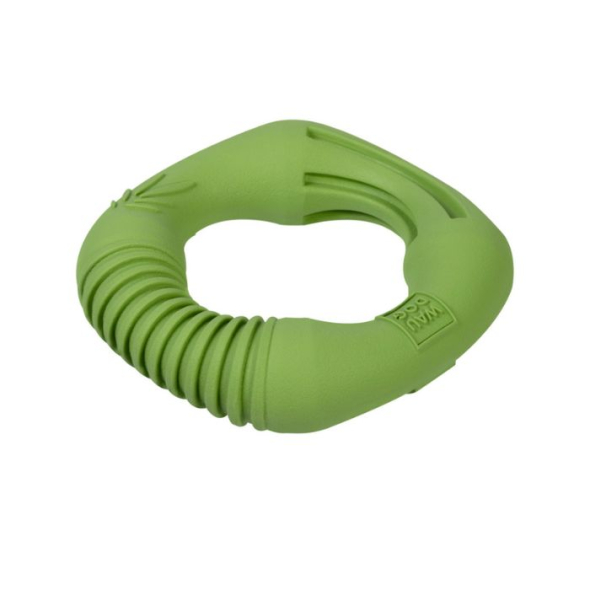 WAUDOG Fun Natural Іграшка для собак Кільце біорозкладна гума зелене, 12 см - 4