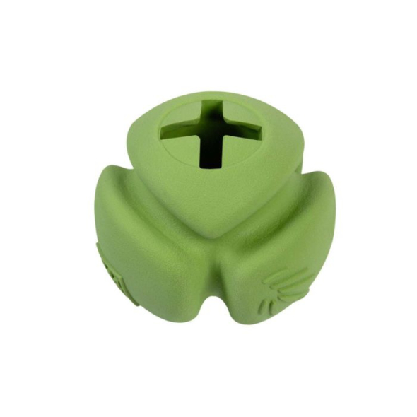 WAUDOG Fun Natural Іграшка для собак М'яч біорозкладна гума зелений, 12 см - 3