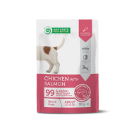 Nature’s Protection Adult Skin&amp;Coat Chicken with Salmon Вологий корм для собак для здорової шкіри та шерсті з куркою і лососем, 100 г