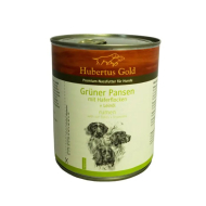 Hubertus Gold Grüner Pansen mit Haferflocken Вологий корм для собак зелений рубець з вівсянкою та лляною олією, 800 г