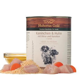 Hubertus Gold Kaninchen &amp; Huhn Вологий корм для собак кролик та курка з пшоном і морквою, 800 г