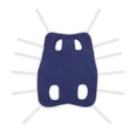 Collar Післяопераційна попона №1 синя, L: 39, G: 30-45 см