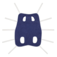 Collar Післяопераційна попона №0,5 синя, L: 35, G: 29-44 см