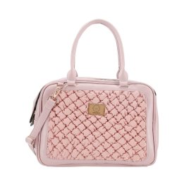 MISOKO Дорожня сумка для домашніх тварин, 40 x 19.5 x 30 см, рожева