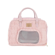 MISOKO Дорожня сумка для домашніх тварин, 41.5 x 23 x 28 см, рожева