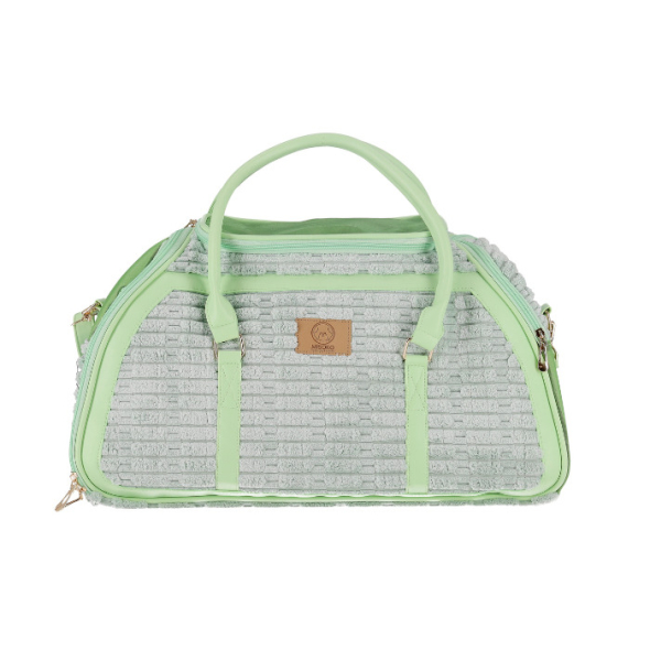 MISOKO Дорожня сумка для домашніх тварин, 51.5 x 25.5 x 27 см, зелена