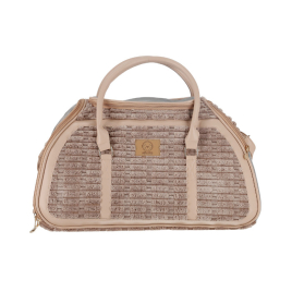 MISOKO Дорожня сумка для домашніх тварин, 51.5 x 25.5 x 27 см, світло-коричнева