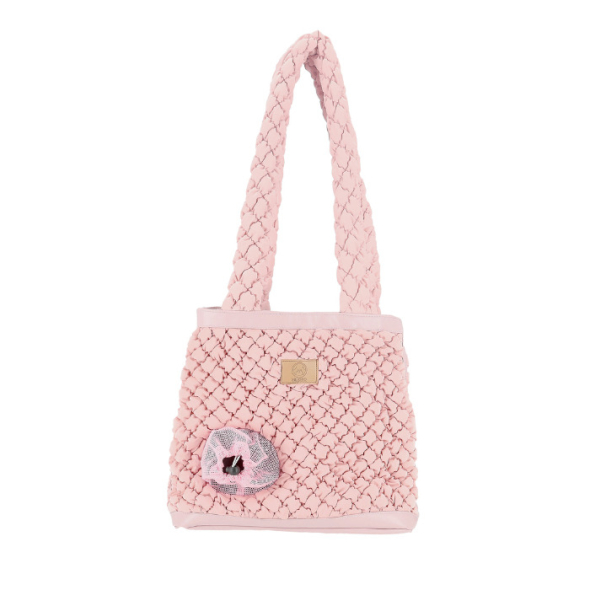 MISOKO Дорожня сумка для домашніх тварин, 40 x 18 x 38 см, рожева