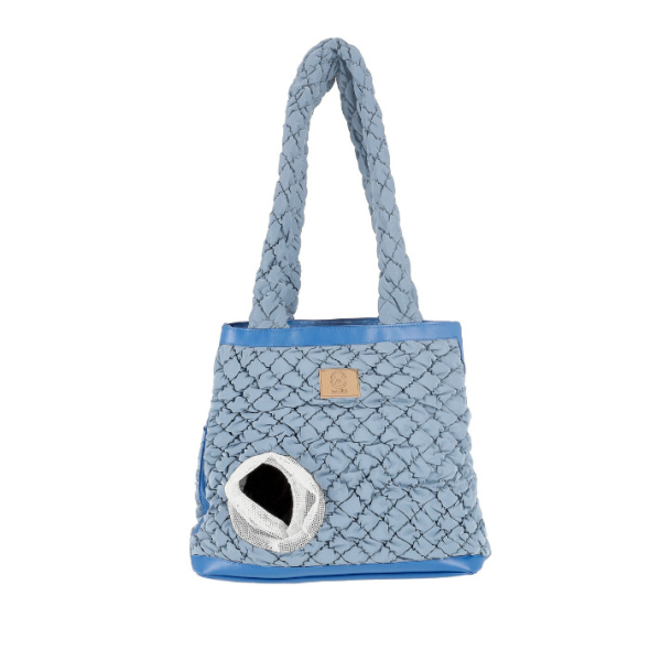 MISOKO Дорожня сумка для домашніх тварин, 40 x 18 x 38 см, темно-синя