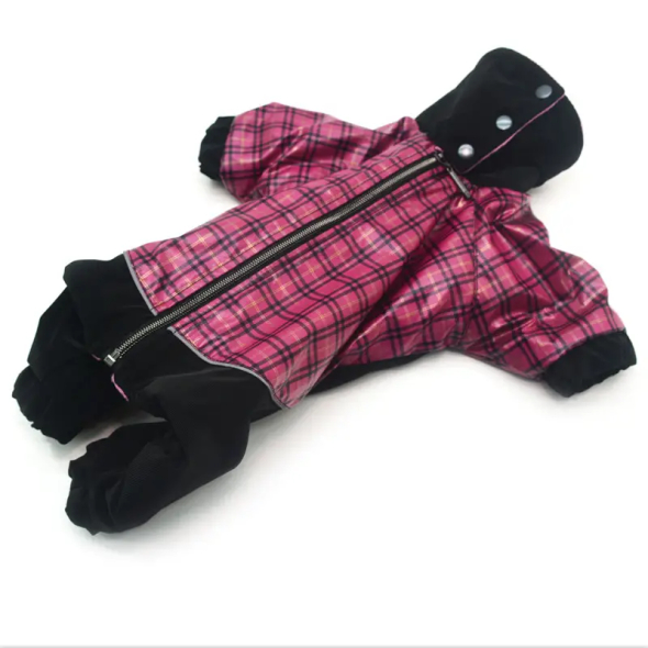 Matys комбінезон для собак Фелікс №0, малиновий, розмір 25 х 40 см