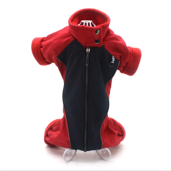 Matys комбінезон для собак Фанат №0, червоний і синій, розмір 25 х 40 см