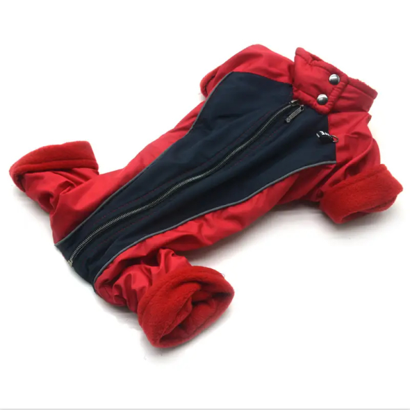Matys комбінезон для собак Фанат №0, червоний і синій, розмір 25 х 40 см - 1