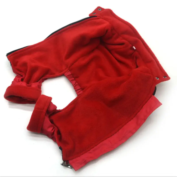 Matys комбінезон для собак Фанат №0, червоний і синій, розмір 25 х 40 см - 3