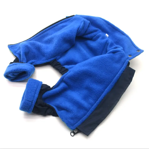 Matys комбінезон для собак Фанат №0, синій і бірюзовий, розмір 25 х 40 см - 2