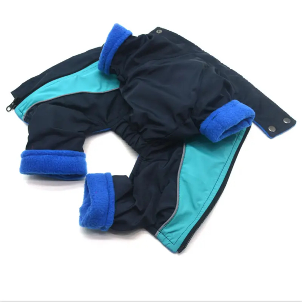 Matys комбінезон для собак Фанат №0, синій і бірюзовий, розмір 25 х 40 см - 1