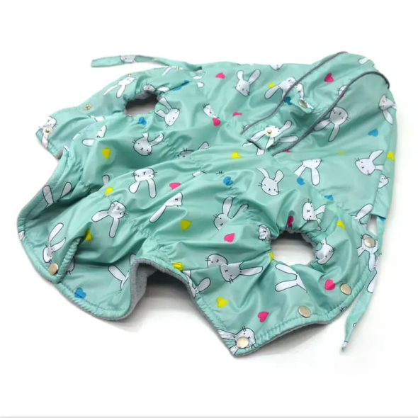 Matys жилет для собак з капюшоном Весна №1, блакитний, розмір 29 х 52 см