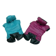 Matys курточка для собак Меггі №1 з капюшоном, бірюзова, розмір 31 х 46 см