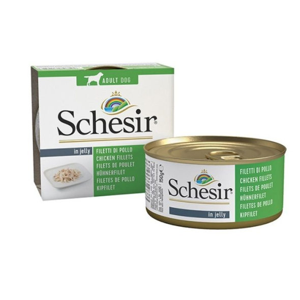 Schesir Chicken Fillets Вологий корм для собак куряче філе в желе, 150 г
