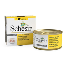 Schesir Tuna with Surimi Вологий корм для котів тунець з сурімі в желе, 85 г