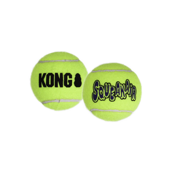 KONG SqueakAir Ball іграшка для собак, тенісний м’ячик, розмір М, 3 шт.