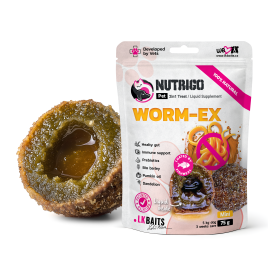 LK Baits Pet Nutrigo Worm-Ex Mini Функціональні ласощі для собак дрібних порід з рослинним комплексом для кишківника (Ø 15 мм), 75 г