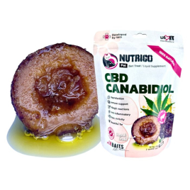LK Baits Pet Nutrigo CBD S-M Функціональні ласощі для собак середніх порід з конопляною олією (Ø 20 мм), 170 г