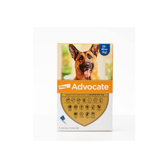 Advocate (Адвокат) Краплі для собак вагою 25-40 кг, 1 піпетка