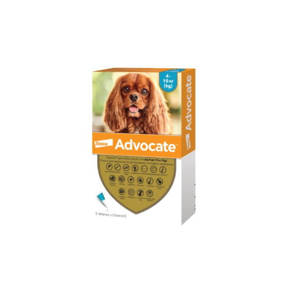 Advocate (Адвокат) Краплі для собак вагою 4-10 кг, 1 піпетка
