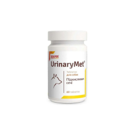 Dolfos UrinaryMet (УрінаріМет) Добавка для підкислення сечі із L-метіоніном для собак 60 таблеток