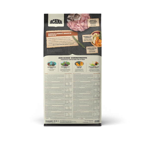 Acana Adult Large Breed Recipe Сухий корм для дорослих собак великих порід, 17 кг - 1