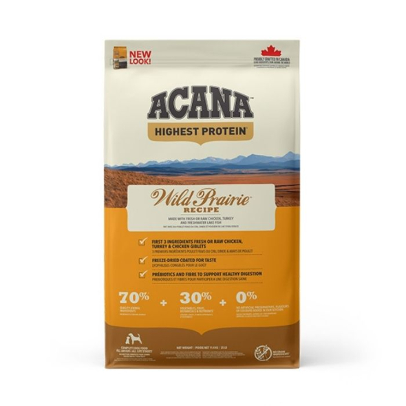 Acana Highest Protein Wild Prairie Recipe Сухий корм для собак всіх порід та всіх стадій життя, 11,4 кг - 2