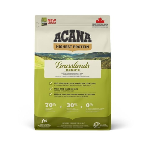 Acana Highest Protein Grasslands Recipe Сухий корм для собак всіх порід та всіх стадій життя, 2 кг - 2