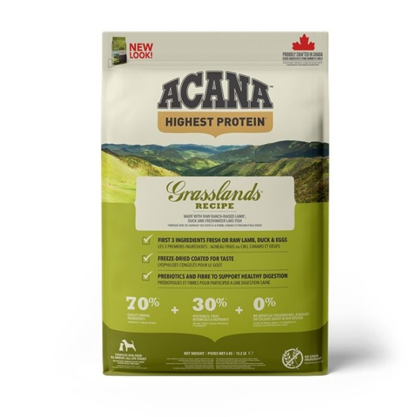 Acana Highest Protein Grasslands Recipe Сухий корм для собак всіх порід та всіх стадій життя, 6 кг - 2