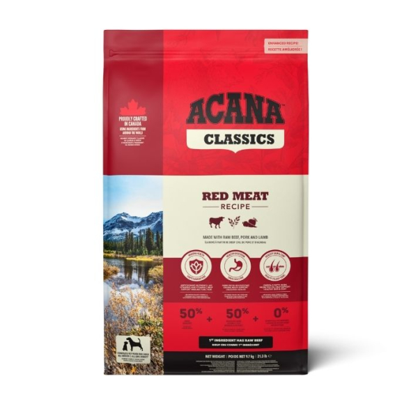 Acana Classics Red Meat Recipe Сухий корм для собак всіх порід та всіх стадій життя, 9,7 кг