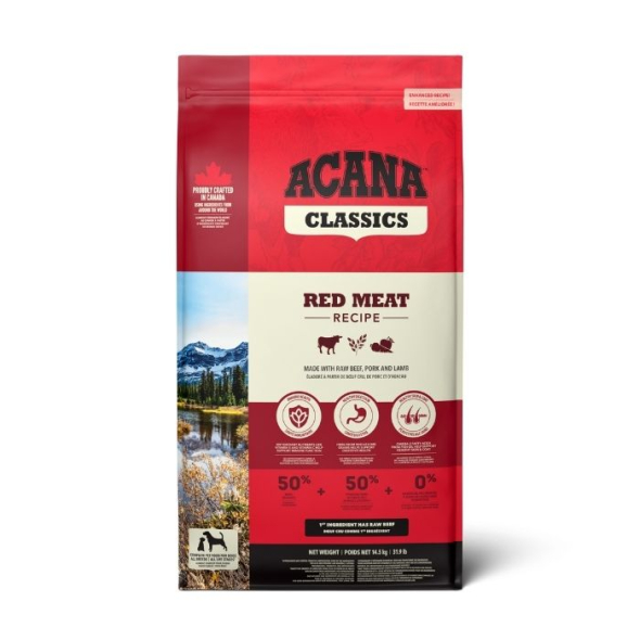 Acana Classics Red Meat Recipe Сухий корм для собак всіх порід та всіх стадій життя, 14,5 кг