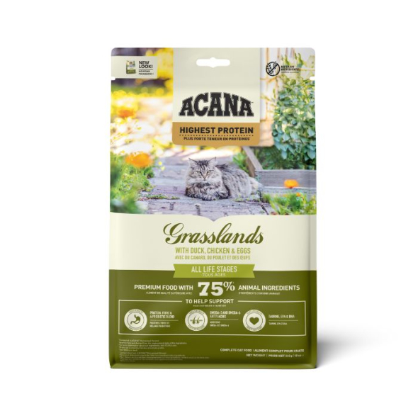 Acana Grasslands Cat Сухий корм для котів всіх порід та всіх стадій життя, 340 г - 2