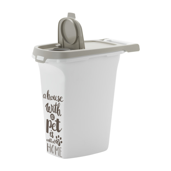 Moderna Trendy Story Pet Wisdom контейнер для корму, біло-сірий, розмір М, 10 л