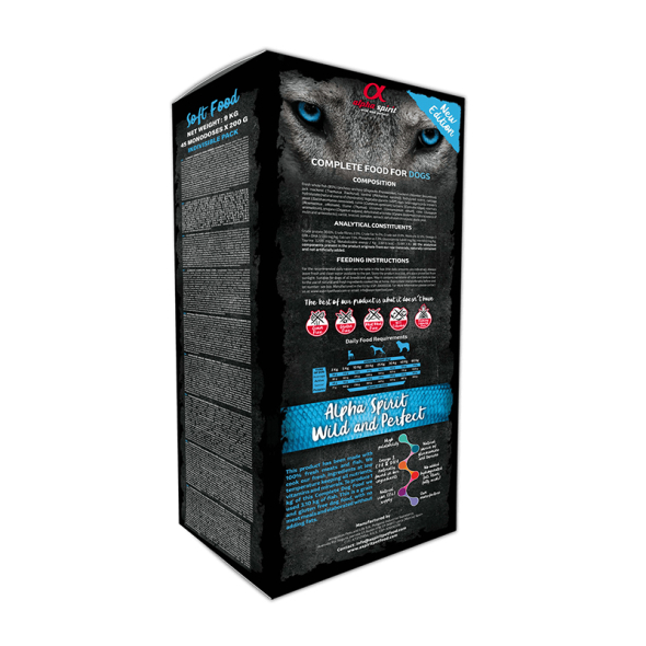 Alpha Spirit Wild Fish Беззерновий напіввологий корм для собак всіх порід, 9 кг - 1