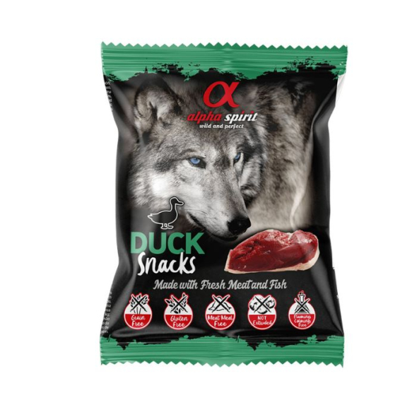 Alpha Spirit Duck Snacks Ласощі з качкою для собак, 50 г