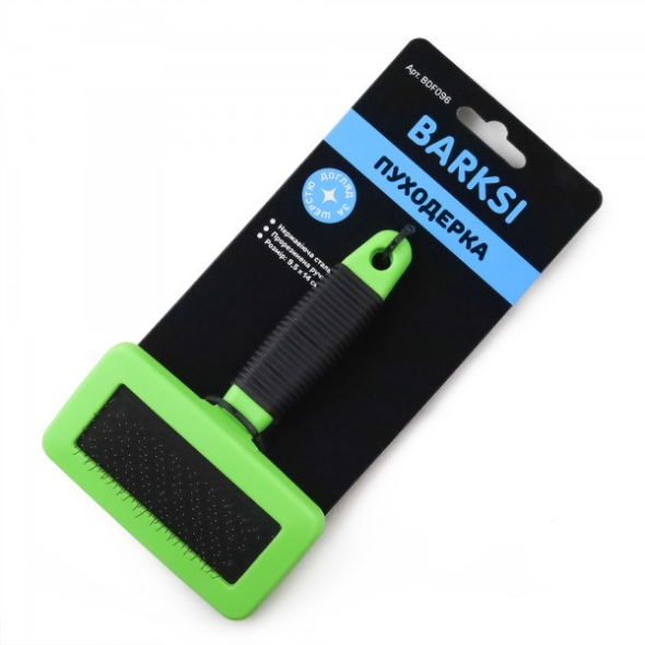 Barksi Щітка з гумовою ручкою, M, 9,5 х 14 см - 2