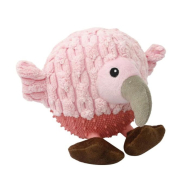 MISOKO Іграшка для собак кругла пташка, плюш, рожева, 17 см