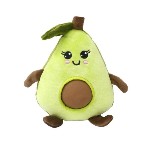 MISOKO Іграшка для собак кругле авокадо, плюш, зелене, 19 см